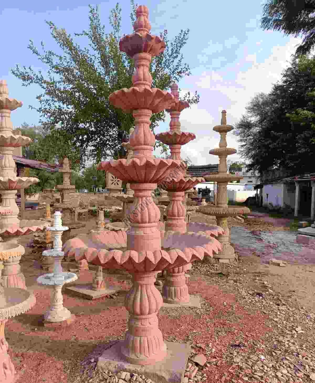 Hand Carved Sandstone Fountains