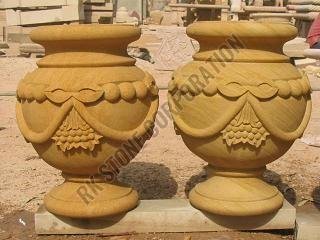 Handcrafted Sandstone Planter Handcrafted Sandstone Planter