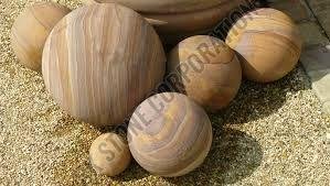 Modern Polished Rainbow Sandstone Ball