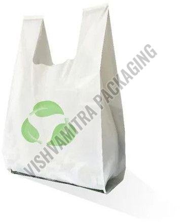 D Cut Plain Bio Compostable Grocery Bag
