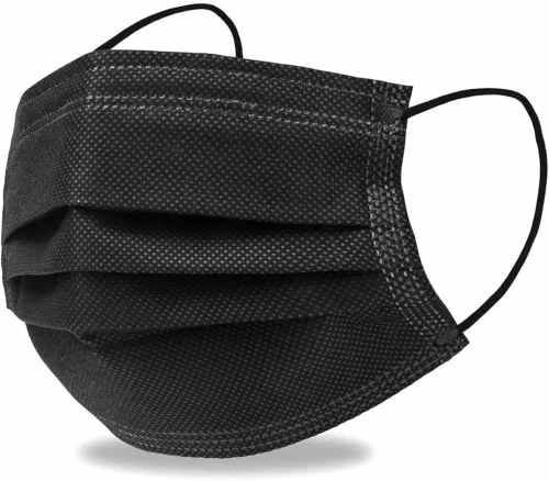 3 Ply Black Disposable Face Mask
