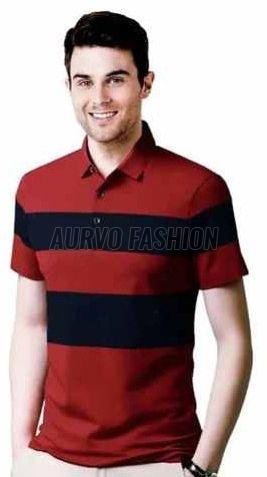 Cotton Blend Corporate Multicolor Polo T Shirt