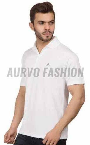 Cotton Blend Regular Fit Collar Neck T Shirt
