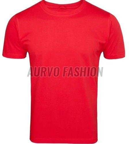 Mens Cotton Blend Round Neck T-Shirt