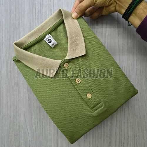 Polyester Quick Dry Collar Neck T Shirt