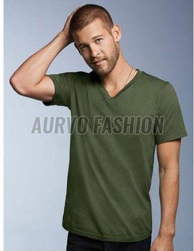 Polyester Quick Dry V Neck T Shirt