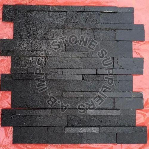 Kadappa Black Limestone Wall Panels