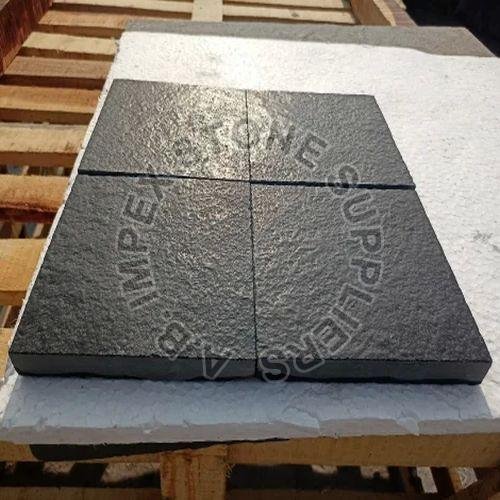 Leather Black Limestone Slabs