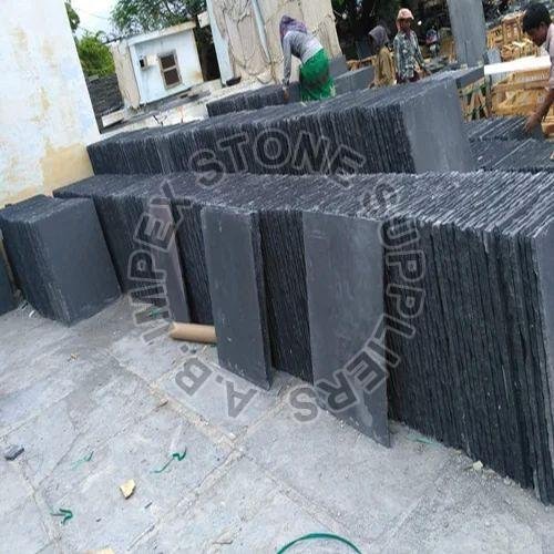 Lime Black Limestone Slabs