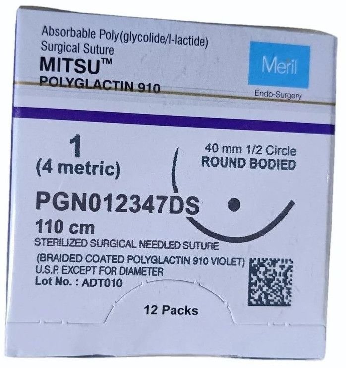Coated Polyglactin 910 Braided Absorbable Suture