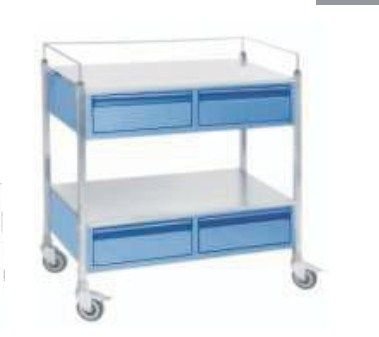 Four Drawer Hospital Medicine Storage Trolley