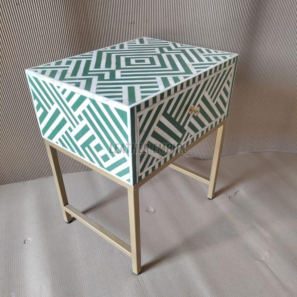 Bone Inlay Side Table