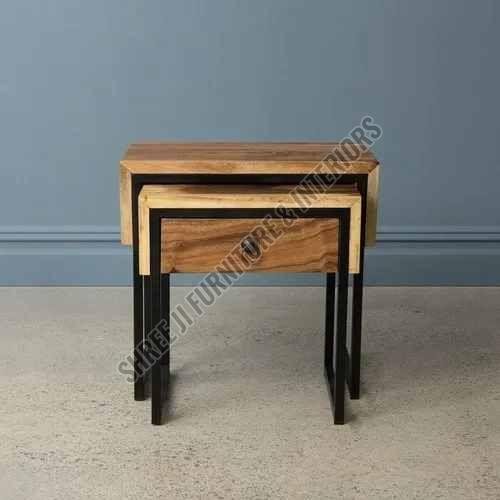 Teak Wood Tripod Side Table