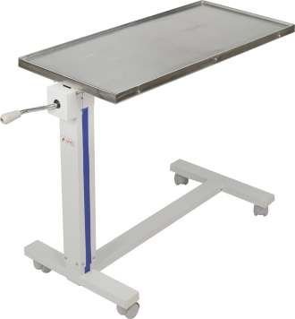 Stainless Steel Adjustable Bedside Table