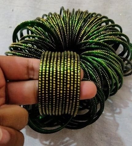 Dark Green Zircon Bangles