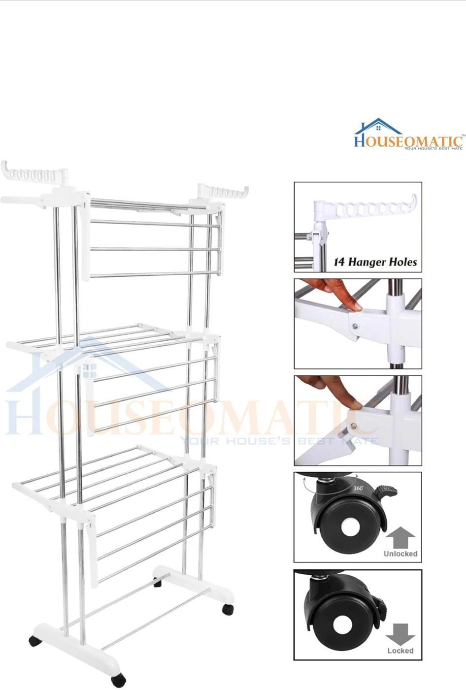 3 Layer Cloth Drying Stand