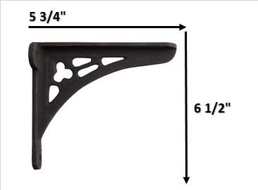 Iron Corner Shelf Mounting Bracket