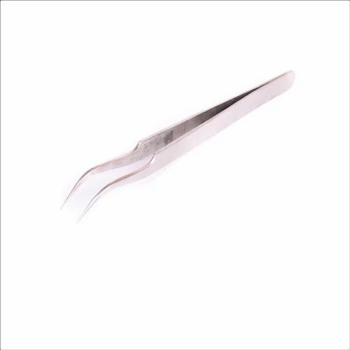 7B Stainless Steel Bent Tip Tweezer