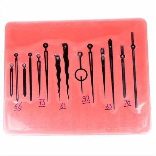 Assorted Black Metal Clock Hands