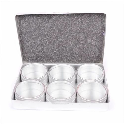 Compact Watch Parts Storage Box with 6 Jars