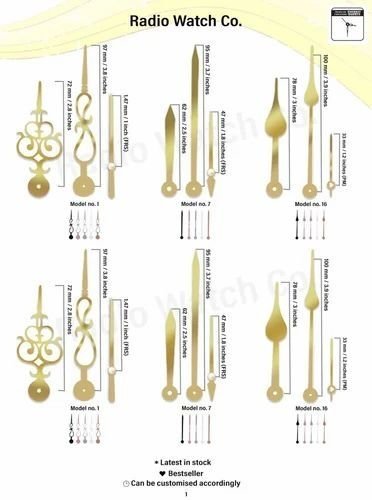 Decorative Wall Clock Hand Set