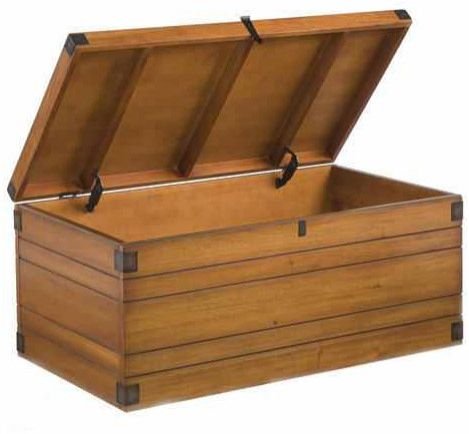 Wooden Storage Chest Trunk