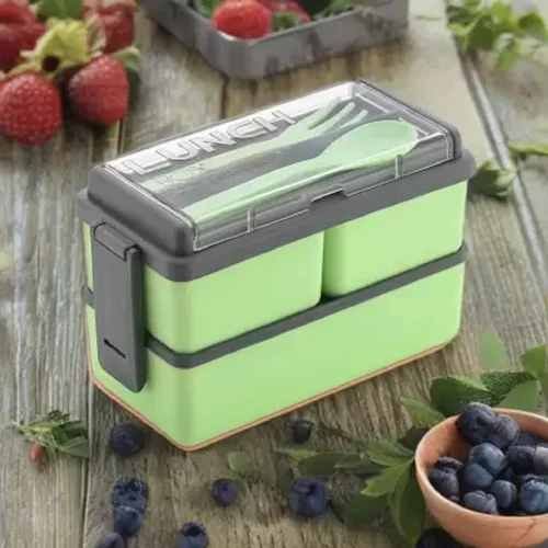 Plastic Double Decker Lunch Box