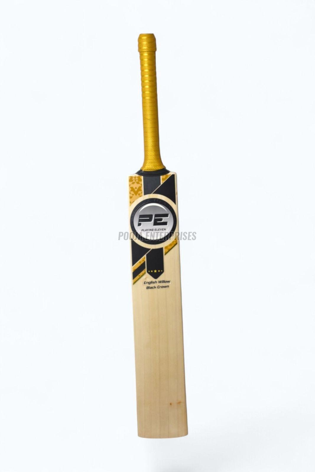 PE English Willow Black Crown Cricket Bat