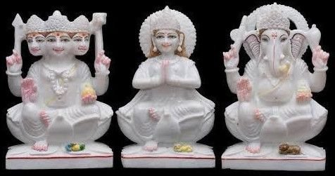 White Marble Statue Set