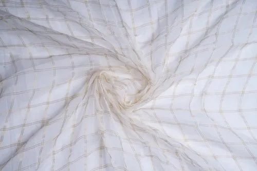 Flat Chiffon Checks Fabric