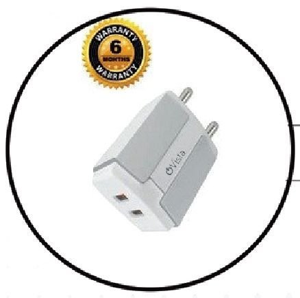 Ovista 3.1 AMP Dual USB Mobile Charging Adapter with Type C Cable