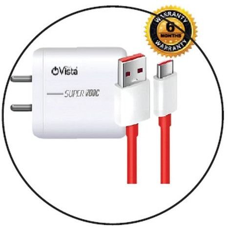 Ovista 65W Supervooc Fast Charger with USB Type A to Type C Cable