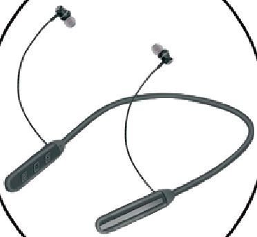 Ovista Casino Black Wireless Bluetooth Neckband