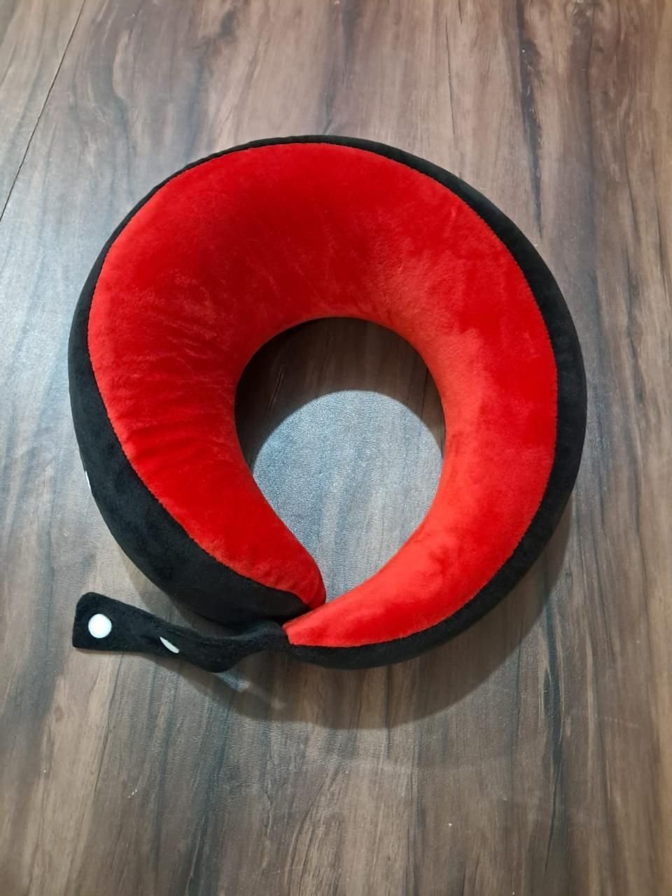 Red Black U Shaped Memory Foam Travel Neck Pillow