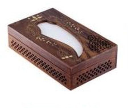 Handicraft Wooden Tissue Box