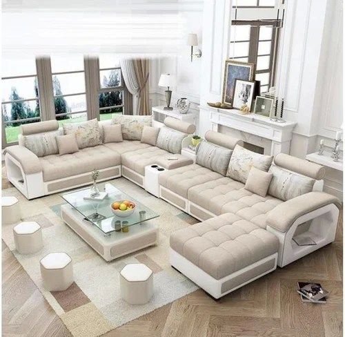9 Seater Fabric U Shaped Sofa Set