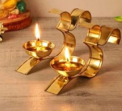 Brass Om Diya