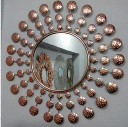 Iron Decorative Wall Mounted Hanging Mirror