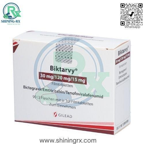 Bictegravir 30mg Emtricitabine 120mg and Tenofovir Alafenamide 15mg Tablet