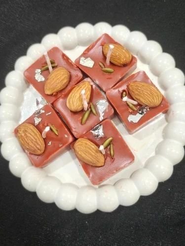 Badam Barfi Mithai Candle