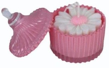Blush Daisy Glass Jar Soy Candle