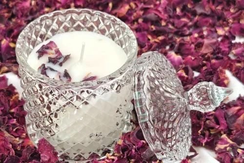 Crystal Glass Jar Candle