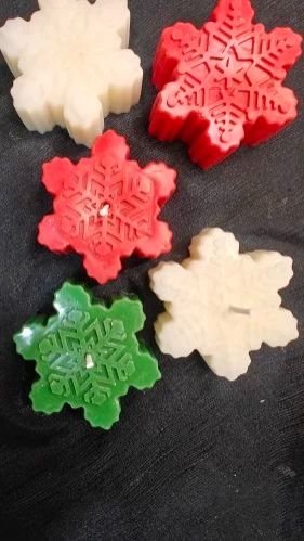 Snowflake Christmas Soy Candle