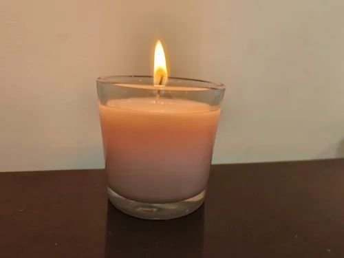 Strawberry Votive Glass Candle