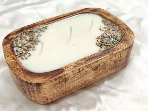 Wooden Tub Soy Candle