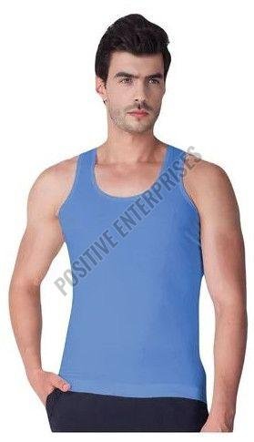 Color Cotton Plain Mens Color Vest