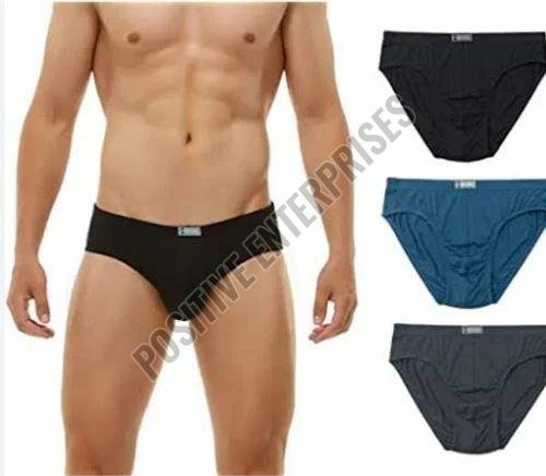 Cotton Blend Plain V Underwear