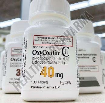 Oxycontin 40mg Oxycodone Hydrochloride Extended Release Tablet