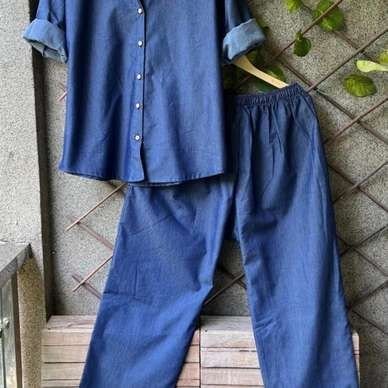 Blue Classic Denim Co-ord Set
