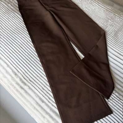 Brown Wide Leg Trouser